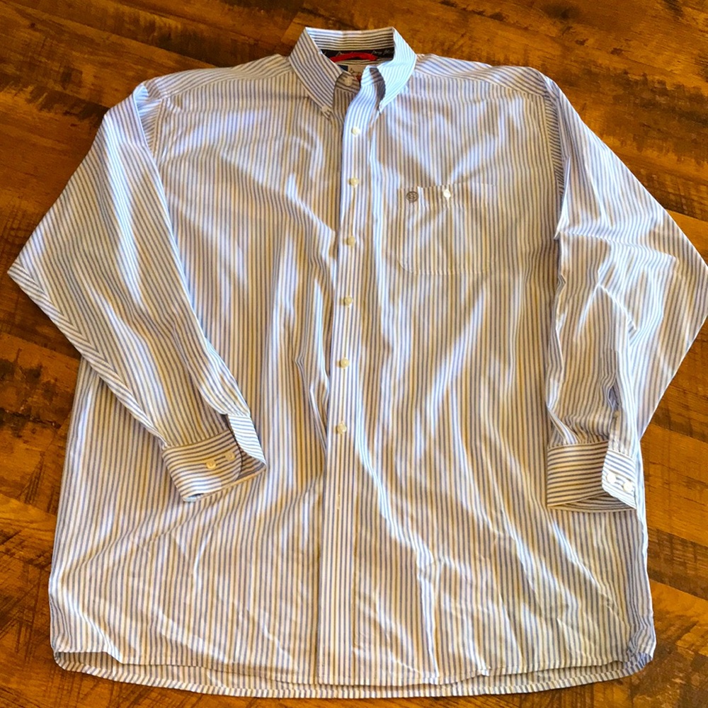 Mens Wrangler George Strait long sleeve dress shirt